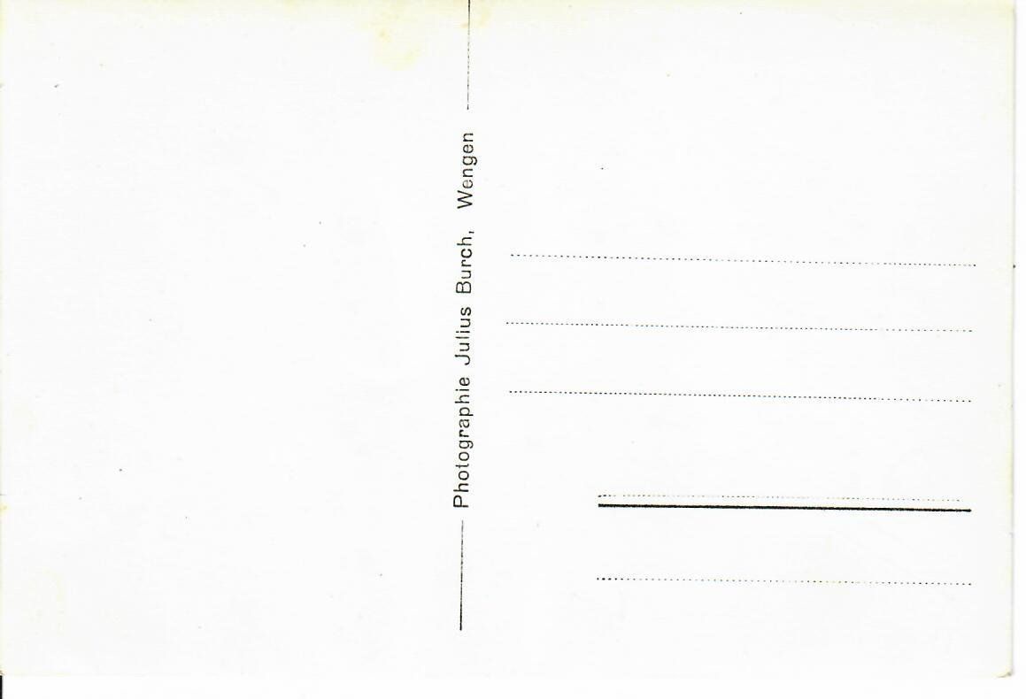 Cartoline postali: Wengen  ? – Usato da Hochdorf venduto da Ziegel-16 1