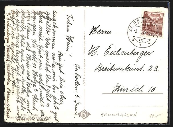 Cartoline postali: Brunnadern / Togg., Ferienheim Auboden – Usato da Berlin venduto da bartko-reher 1
