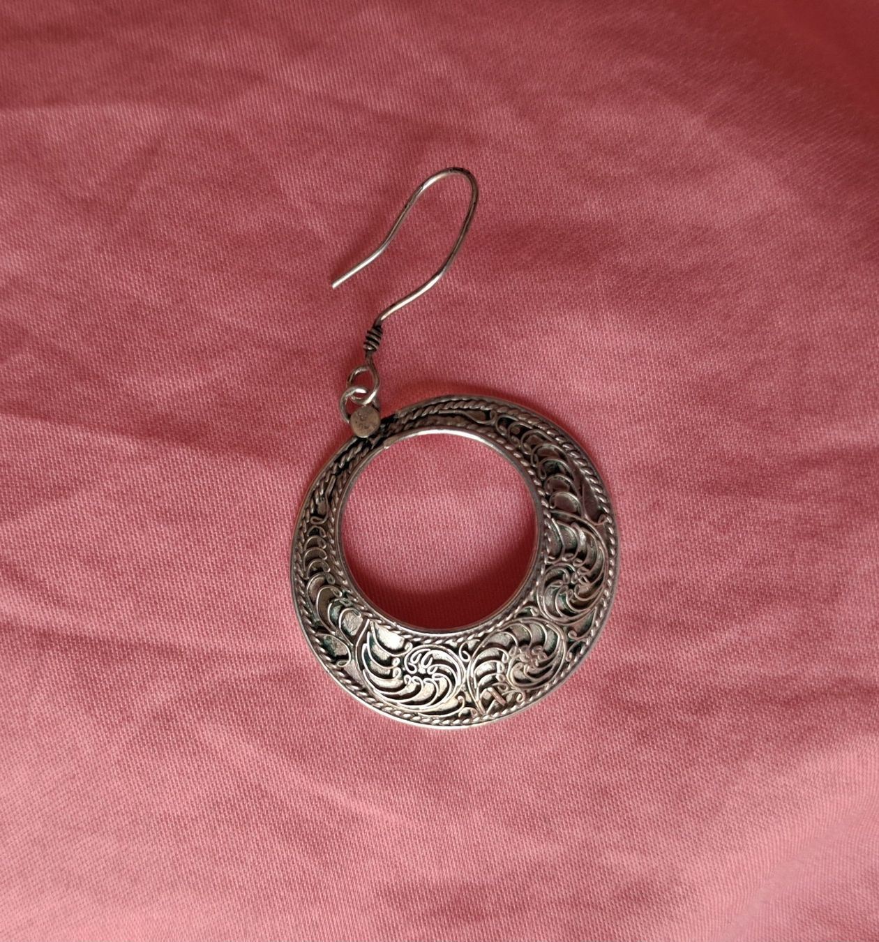 Boucles d'oreille: Einzelner Ohrring, Silber 925, wunderschön filigran – D'occasion à Wald ZH par e8e 3