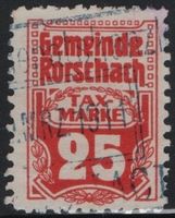 25 Rp. Fiskalmarke von RORSCHACH