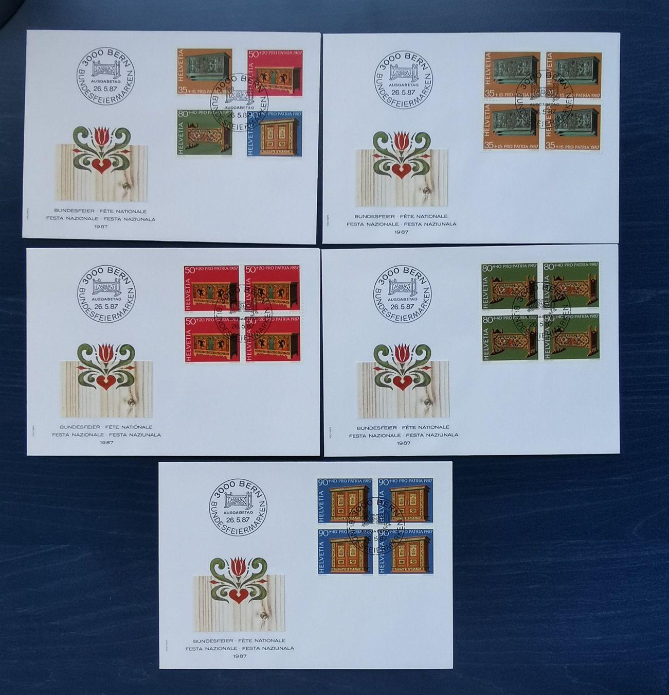 Alle Briefmarken: FDC PP 1987 – Neu (gemäss Beschreibung) aus Aadorf von Chnorli-Furz