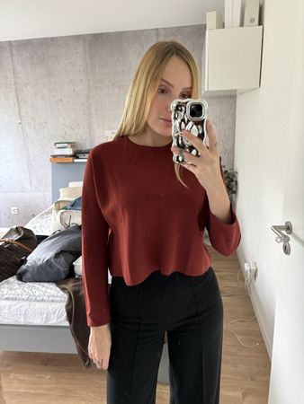 Pull bordeaux Zara taille S