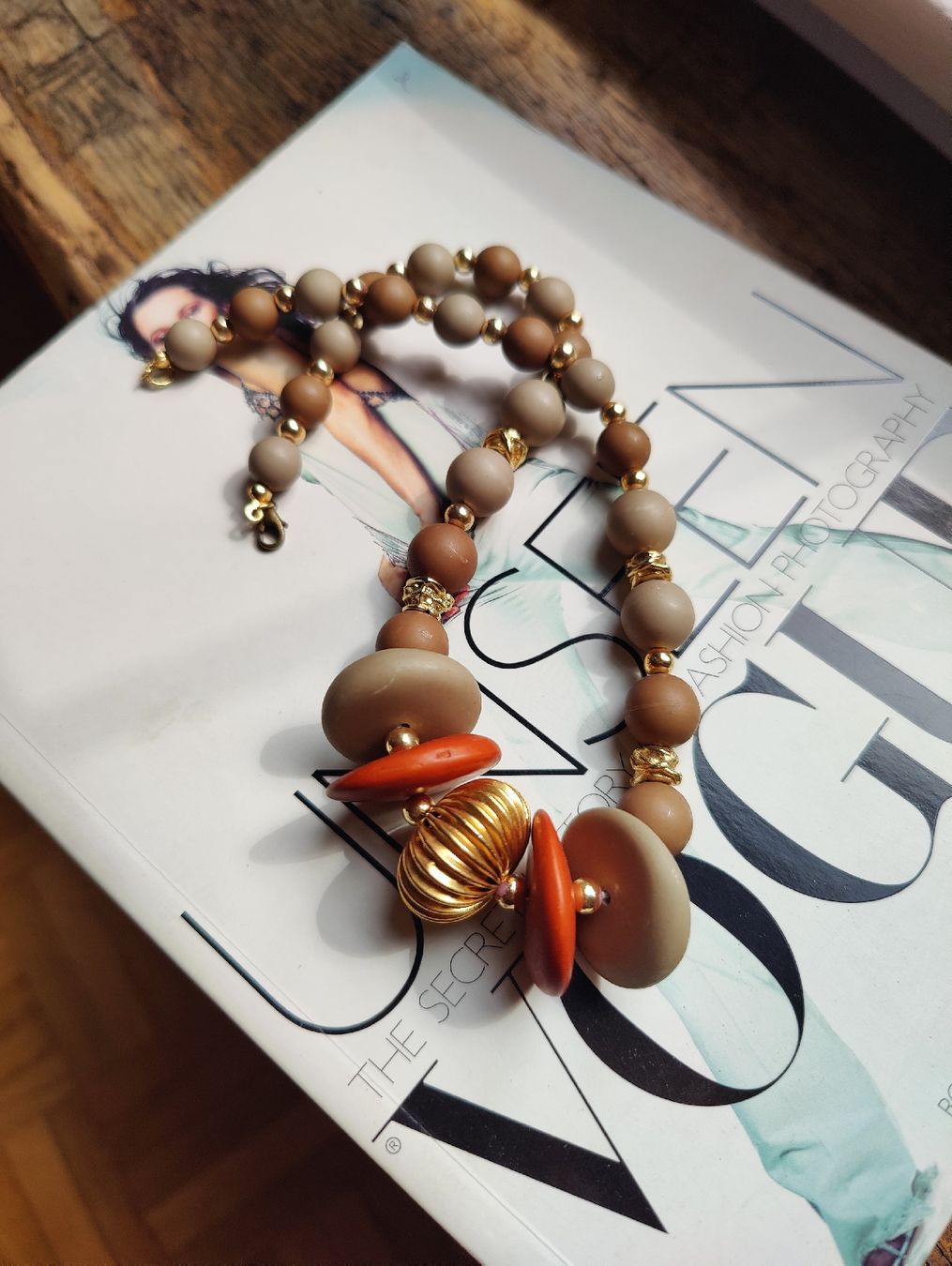 Catenine: Vintage Beaded Statement Necklace Multicolour – Usato da La Tour-de-Peilz venduto da dAutrefois 3