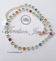 Threlion Halskette mit Swarovski Kristallen