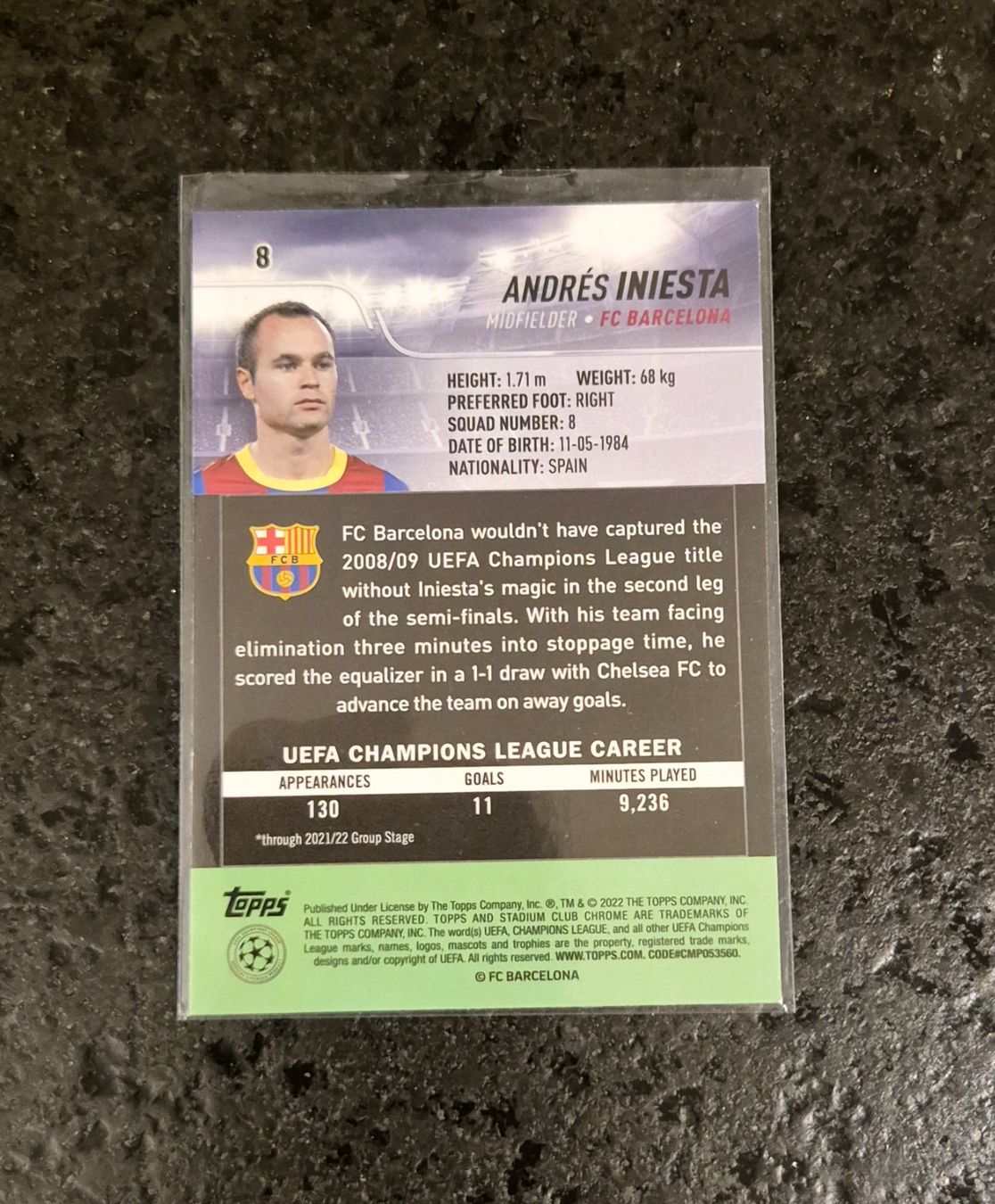 Topps Carte collezionabili: Iniesta - Barcelona - Topps – Nuovo (secondo la descrizione) da Burg AG venduto da Danoe 1