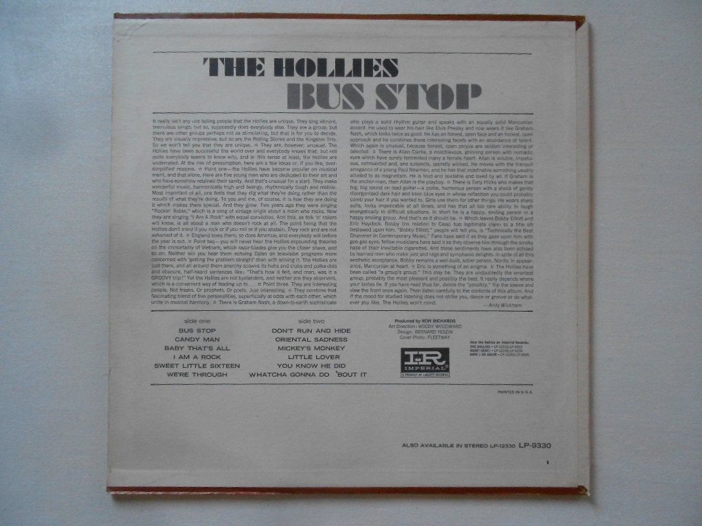 Schallplatten: THE HOLLIES  BUS STOP – Gebraucht aus Bex von Giorgiob 1
