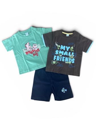 Kinder Set 2 Shirts & 1 Hose, Grösse 80, Sommer-Look!