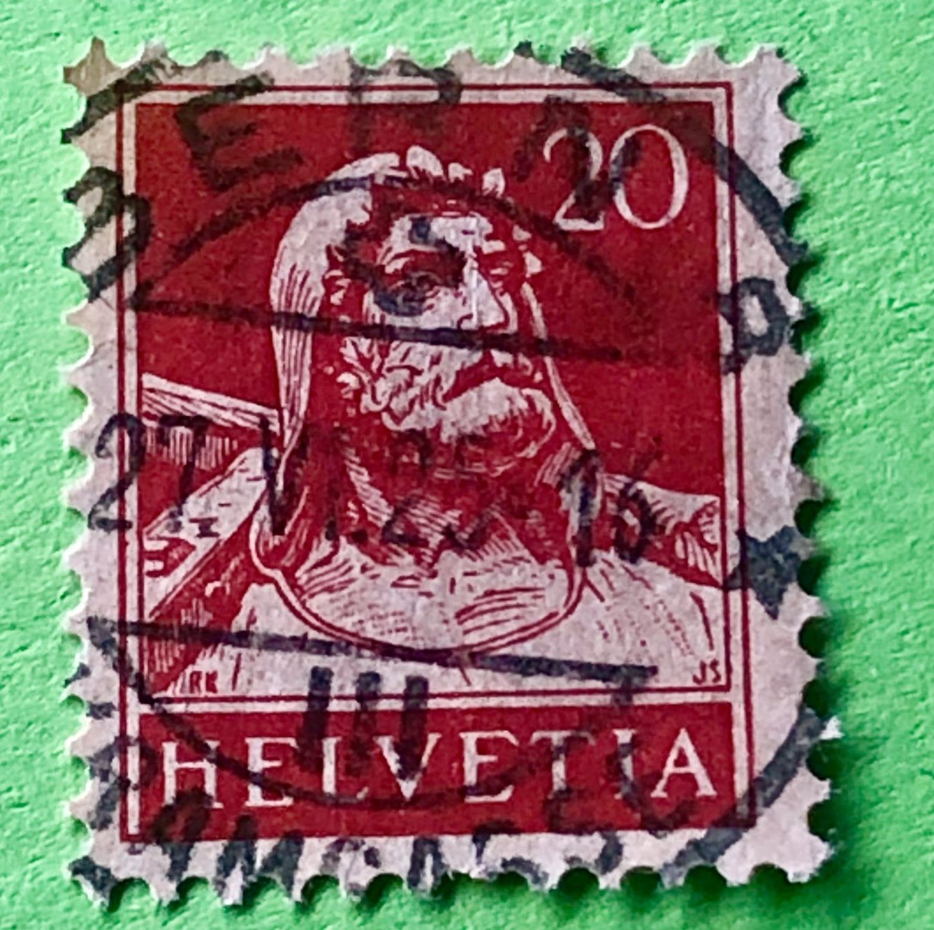 Tutti i francobolli: Nr.174  Wilhelm Tell GESTEMPELT   – Usato da Aarau venduto da Billa007