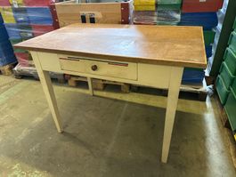 Retro küchentisch mit Schublade, Vintage 72x112xH78 cm