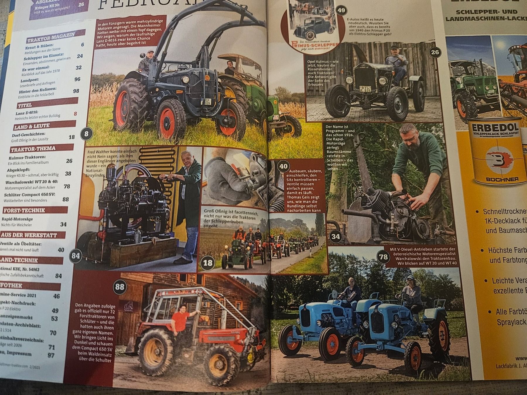 Lanz Bulldog Trattori: Oldtimer Traktor /21 Lanz Opel Warchalowski WT40 Schlüter xa – Usato da Flawil venduto da sr1_f6st 1