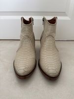 Belles bottines en cuir crème Nemonic