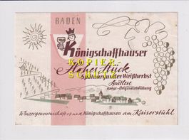 Etikette - Königsschaffhauser Hohes Stück (Spätlese) /bd