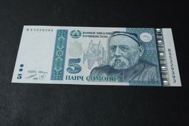 UNC Tadjikistan 5 Somoni 1999