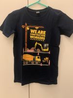 T-Shirt Baustellen-Motive, Gr. 122/128