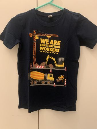 T-Shirt Baustellen-Motive, Gr. 122/128