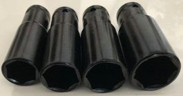 Set mit 4 Schlagmutter-Steckschlüsseleinsätzen 17/19/21/23mm