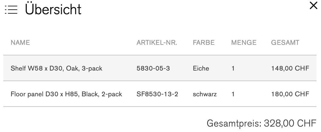 String Scaffali: String Furniture Regal Eiche mit schwarzen Bodenleitern – Usato da Zürich venduto da Wibbi 1