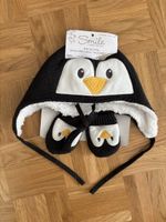 Neues Baby Set Pinguin 3–6 Monate – Mütze & Handschuhe