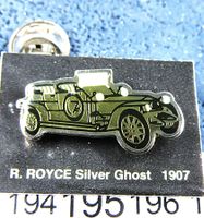 RR ROLLS ROYCE SILVER GHOST 1907 OLDTIMER AUTO PIN GLASIERT