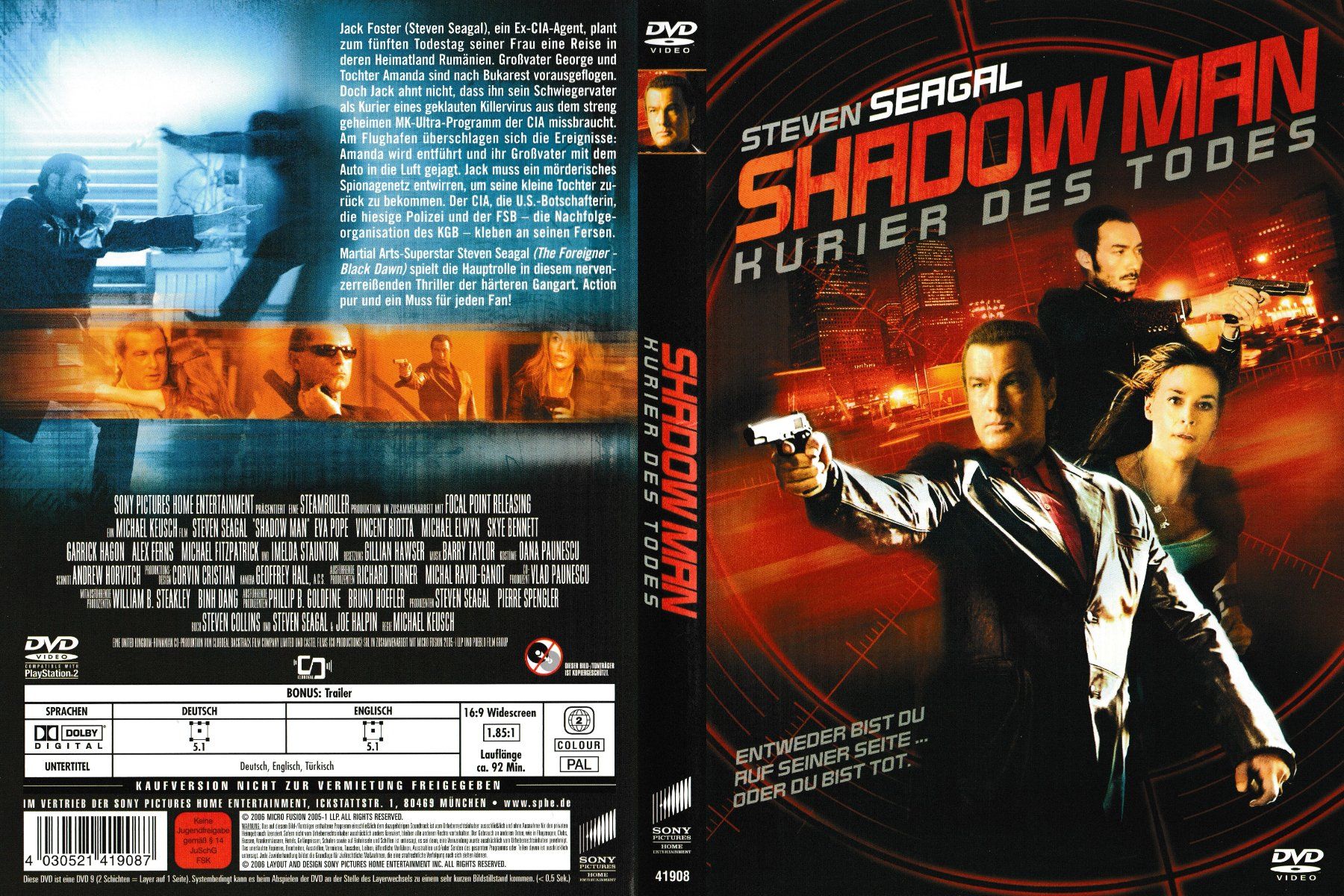 Alle DVDs: DVD - Shadow Man – Kurier des Todes – Gebraucht aus Langnau am Albis von MediaRescuerKeLoX