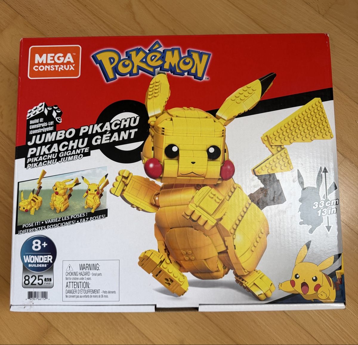 Mega Kit di costruzioni: POKÉMON Mega Construx Pikachu Baustein-Set 825 Teile – Nuovo e nell'imballaggio originale da Brunnen venduto da Eldra