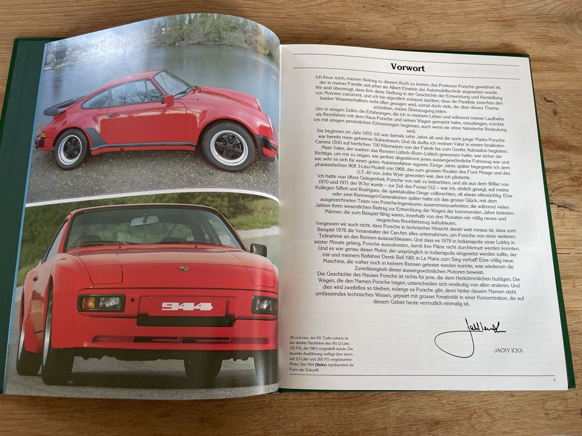 Libri: Die schönsten Porsche - Jacky Ickx Buch – Usato da Winterthur venduto da cheerio97 5