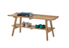 Schuhbank Sitzbank BANTRY Wildeiche massiv 100 x 45 cm