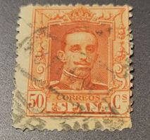 Spanien 1927 dezentriert briefmarke