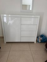 Designer Kommode Lack weiss  gebraucht ABHOLUNG OPFIKON !!