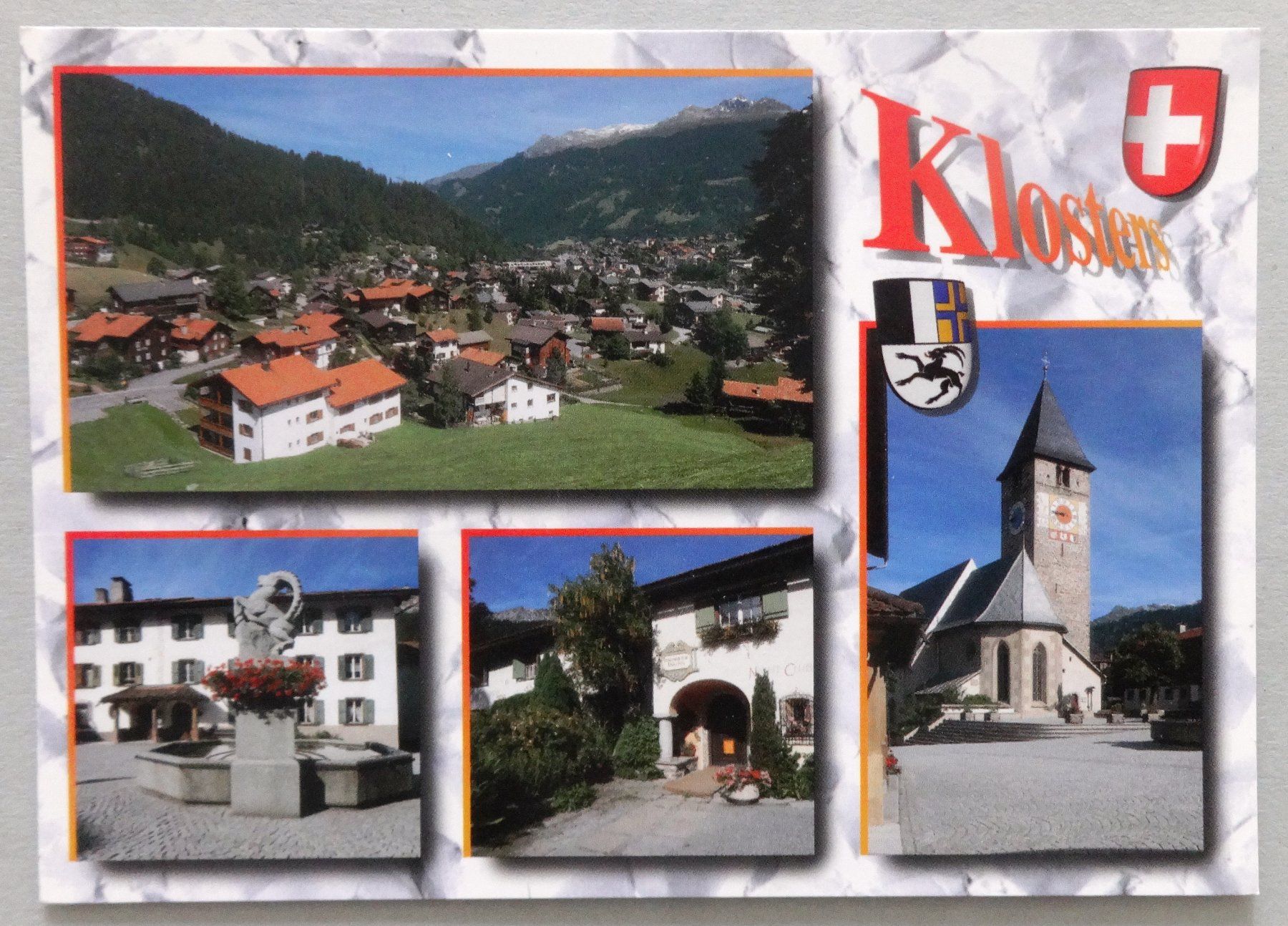 Ansichtskarten: Klosters 1200 m – Gebraucht aus Fétigny von Billy2miny