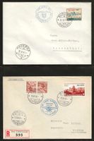 1941/1943 : 2 CH Flugpost Briefe