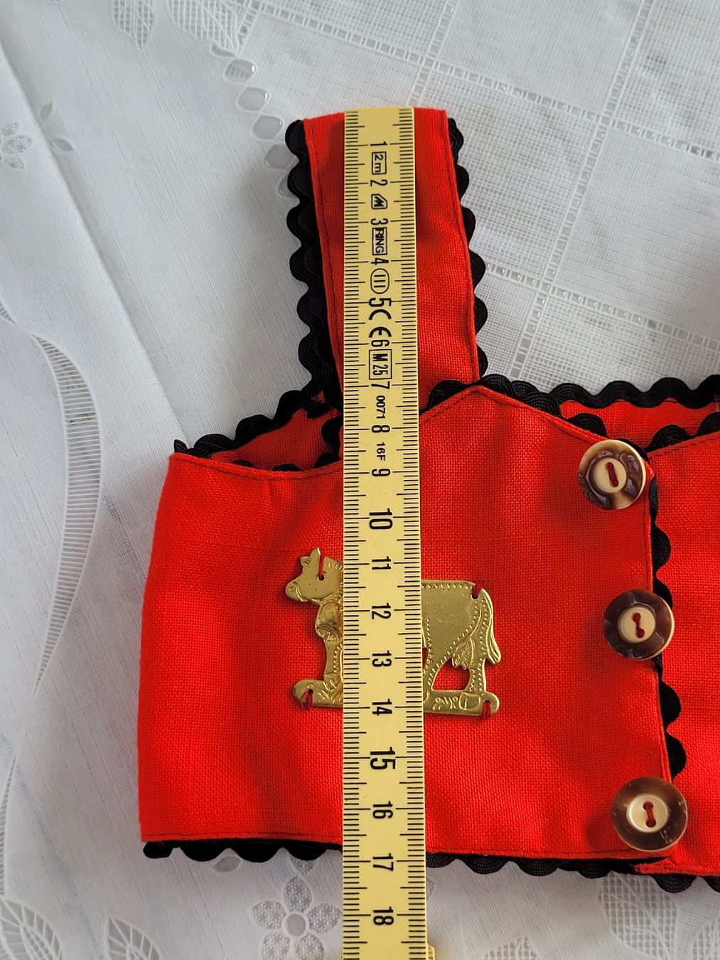 Heidi ott Bambole: Vintage Trachtenweste passend Heidi Ott Puppe – Usato da Buttikon SZ venduto da Renco 5