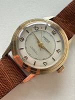 Lessor Armbanduhr 17 Jewels Vintage mit Lederband