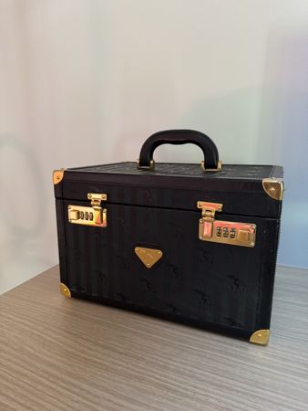 Maison Mollerus Beautycase Koffer Canvas Schwarz