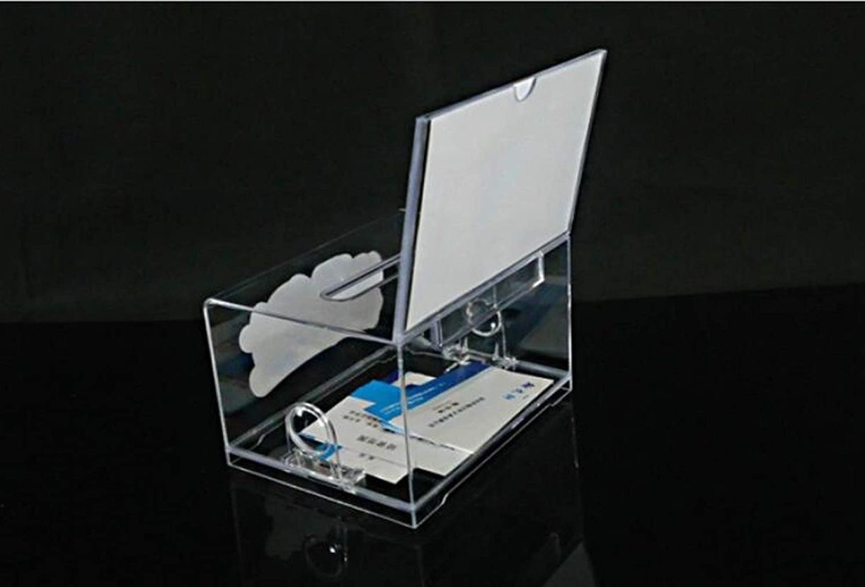 Casseforti: Acrylspendenbox, Wahlurne, empfohlene Box, transparente – Nuovo e nell'imballaggio originale da Bülach venduto da SwissStoreInShop 2