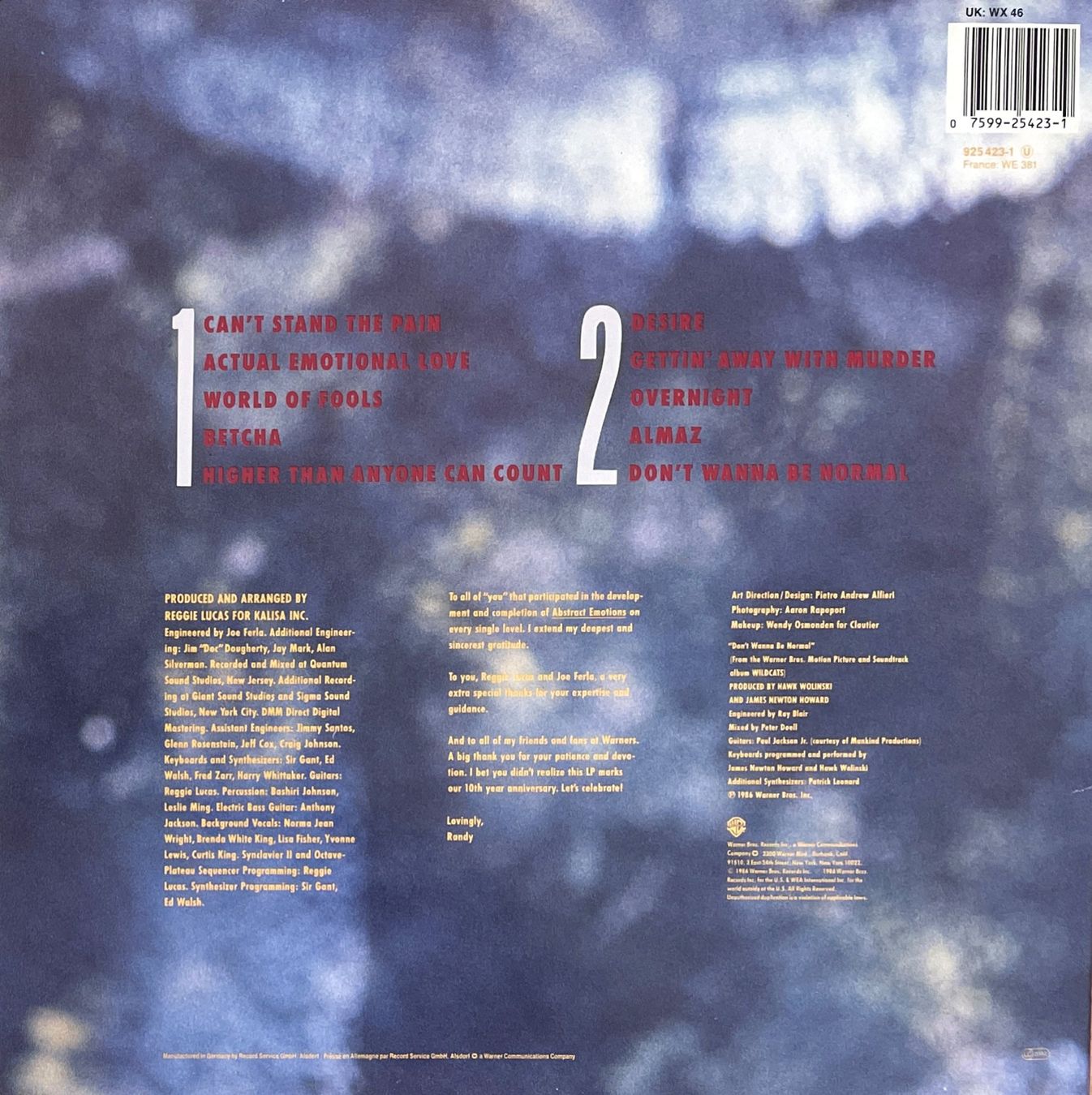 Schallplatten: Randy Crawford 3 LP's - Rich & Poor, Windsong & Abstract Em – Gebraucht aus Savagnier von Ne2065 2