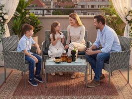 Gartenmöbel Set aus PE Polyrattan ARVEN