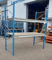 Schwerlastregal H 2.50 m x 1 m x 2.35 m mit Holzböden Regal
