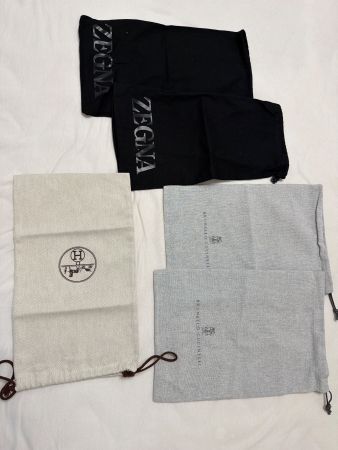 Staubbeutel Set Original Zegna, Hermes, Brunelo