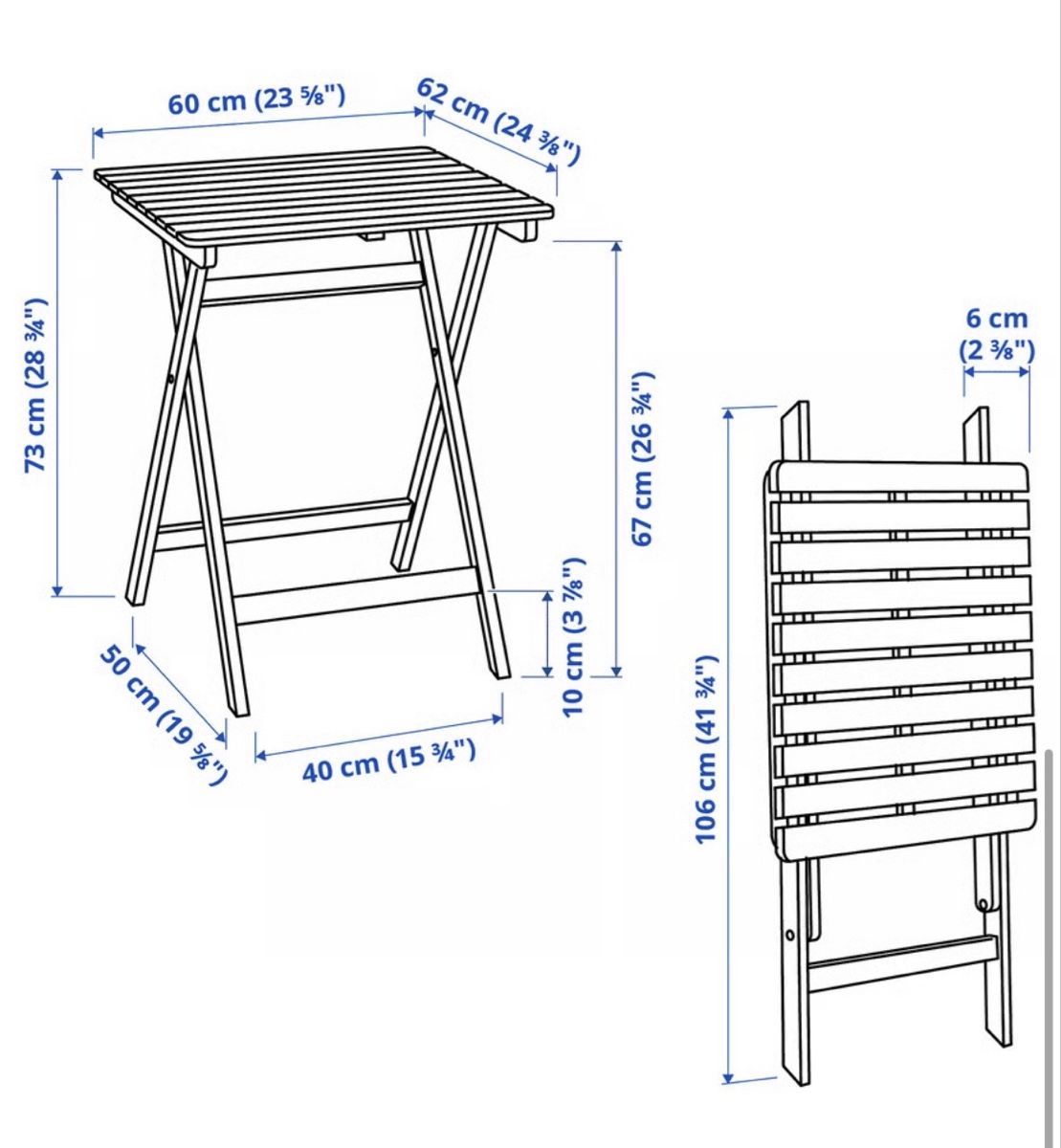 Ikea Set di tavolo e panche: Garten Tisch & 2 Stuhlen mit Kissen – Nuovo (secondo la descrizione) da Zürich venduto da Ekaterinek 5