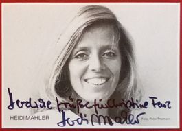 Heidi Mahler Autogramm signiert Foto 10x15cm