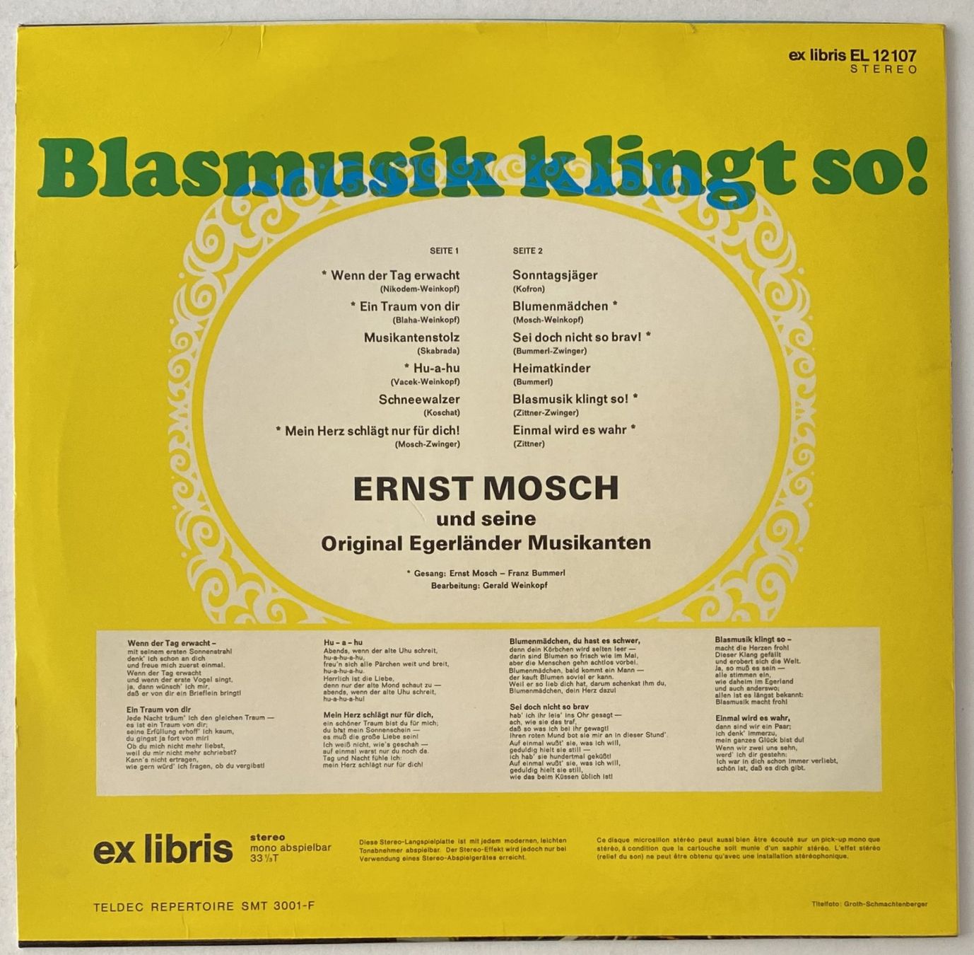 Dischi in vinile: Blasmusik Klingt So! – Usato da Flums venduto da Empe1 1