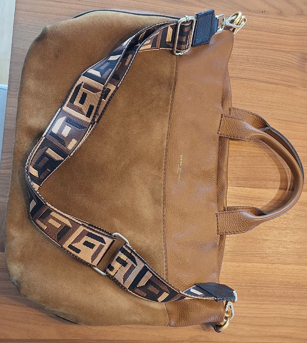 Gianni Chiarini Taschen für Damen: Damentasche Gianni Chiarini Leder Wildleder braun – Gebraucht aus Brugg AG von bacbac5757 5