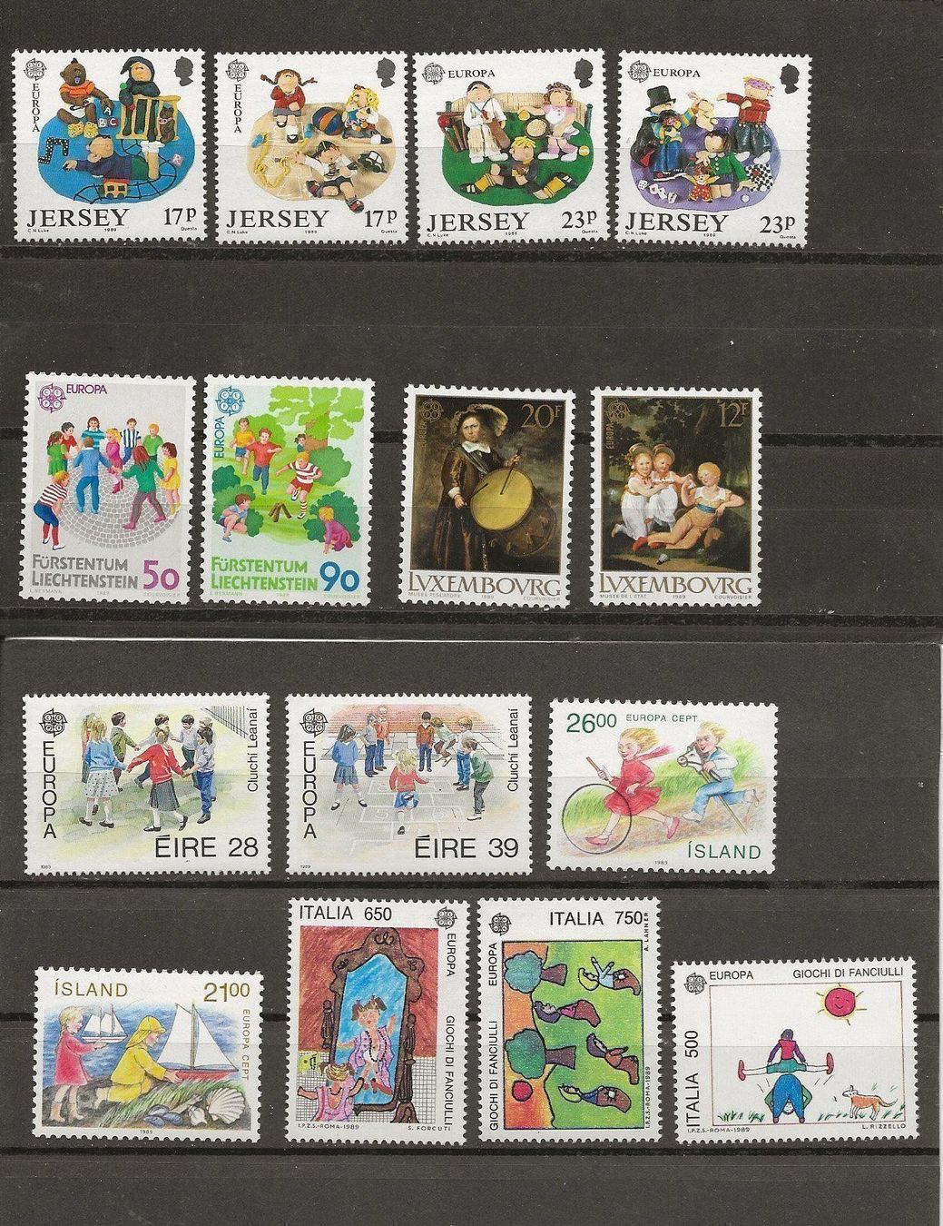 Tutti i francobolli: Europa Tous les pays 1989 ** – Nuovo (secondo la descrizione) da Sion venduto da PierreP01 2