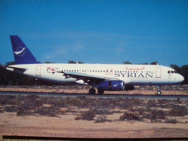 Cartoline postali: Syrianair A320-232 YK-AKF – Nuovo e nell'imballaggio originale da Thun venduto da Abigboss