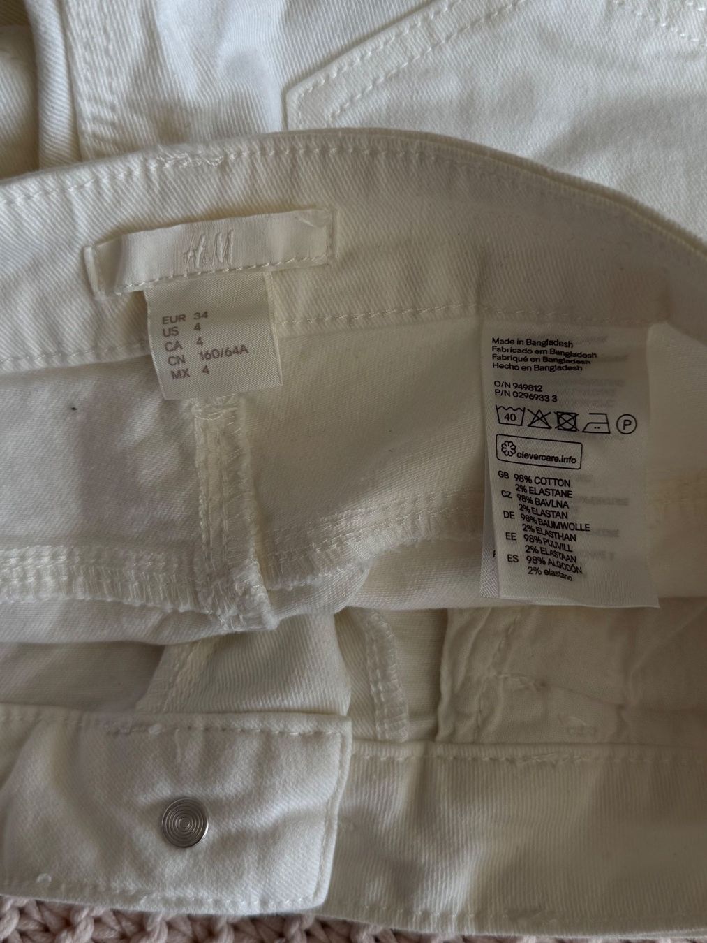 H&M Pantaloni: Short jeans blanc – Nuovo (secondo la descrizione) da Montreux venduto da Izapechee 2
