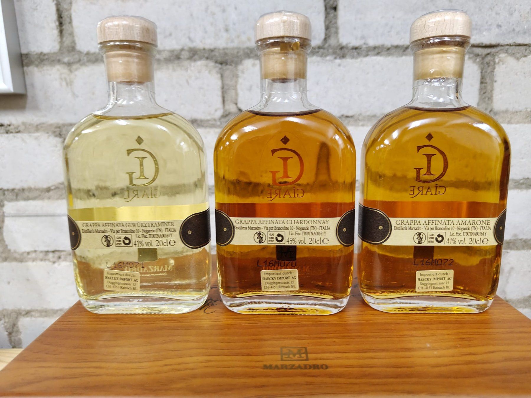 Spirituosen: Geschenkset Grappa Marzadro Le Giare  3x0.2l – Neu und originalverpackt aus Münchenstein von wusmarino 6