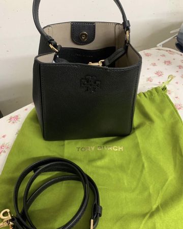 Original TORY BURCH Beuteltasche "Small McGraw"  Schwarz