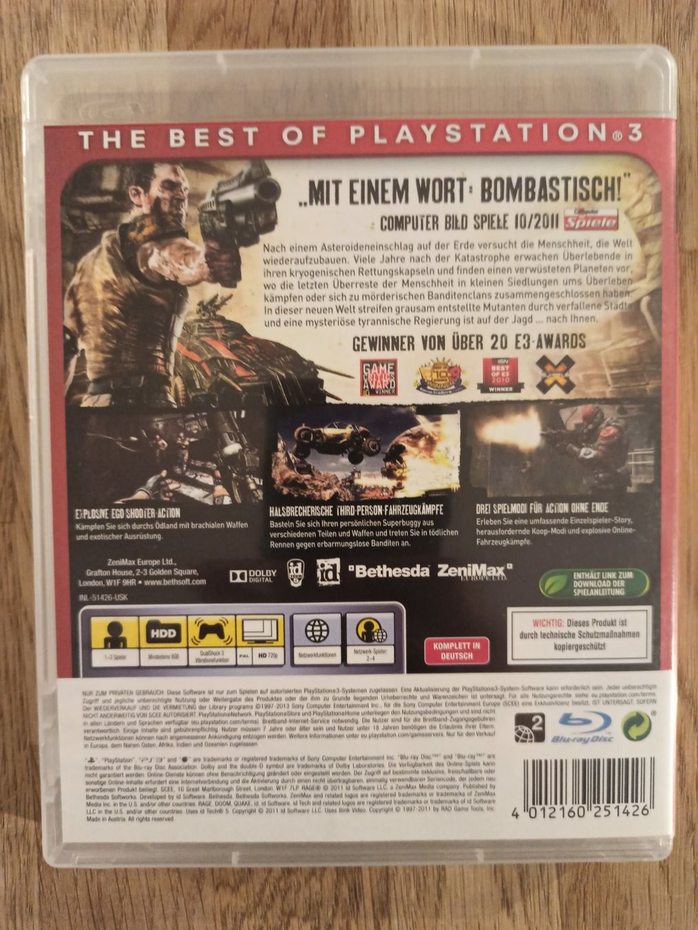 Giochi: Rage [Essentials] PS3 – Usato da Oberweningen venduto da mar_87mx 1