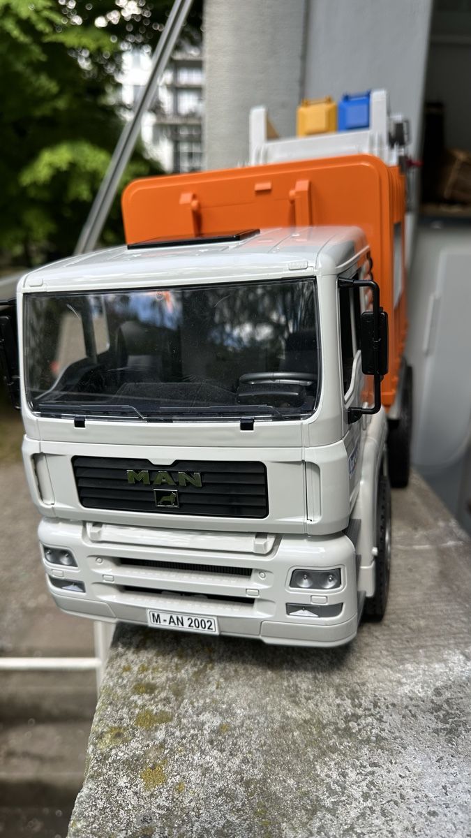 Bruder Giocattoli: BRUDER Recycle Wagen, Top Zustand – Usato da Zürich venduto da Lena.17 2